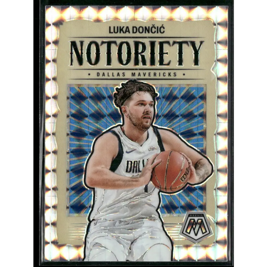 2023-24 Panini Mosaic #8 Luka Doncic Notoriety Mosaic