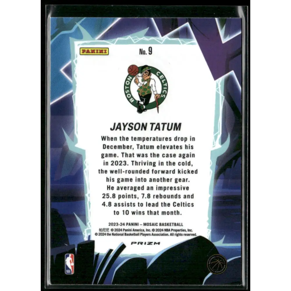 2023-24 Panini Mosaic #9 Jayson Tatum Storm Chasers