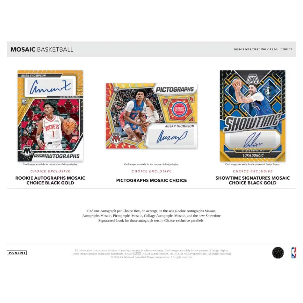 2023/24 Panini Mosaic Basketball Choice Box