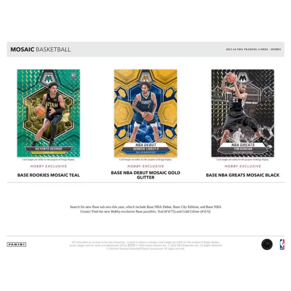 2023/24 Panini Mosaic Basketball Hobby Box