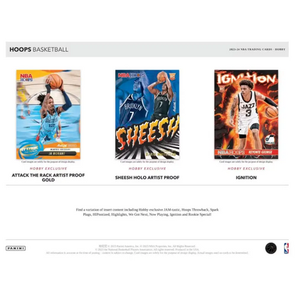 2023/24 Panini NBA Hoops Basketball Hobby Box