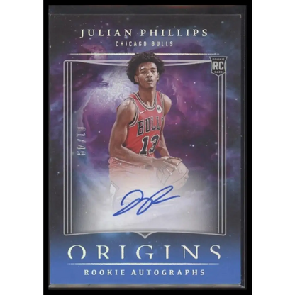2023-24 Panini Origins #RA-JPC Julian Phillips Rookie Autographs Blue #/49