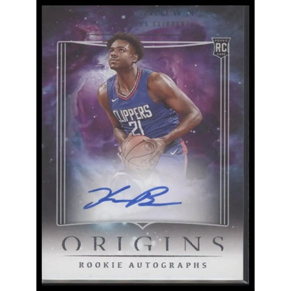 2023-24 Panini Origins #RA-KBL Kobe Brown Rookie Autographs