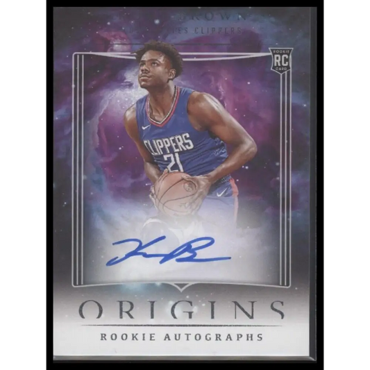 2023-24 Panini Origins #RA-KBL Kobe Brown Rookie Autographs