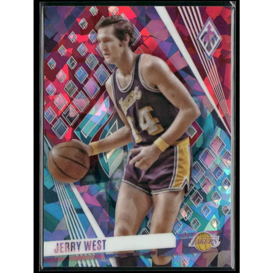 2023-24 Panini Phoenix #18 Jerry West Fire and Ice #/25