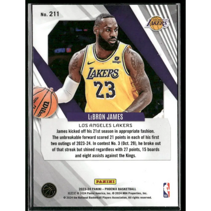 2023-24 Panini Phoenix #211 LeBron James