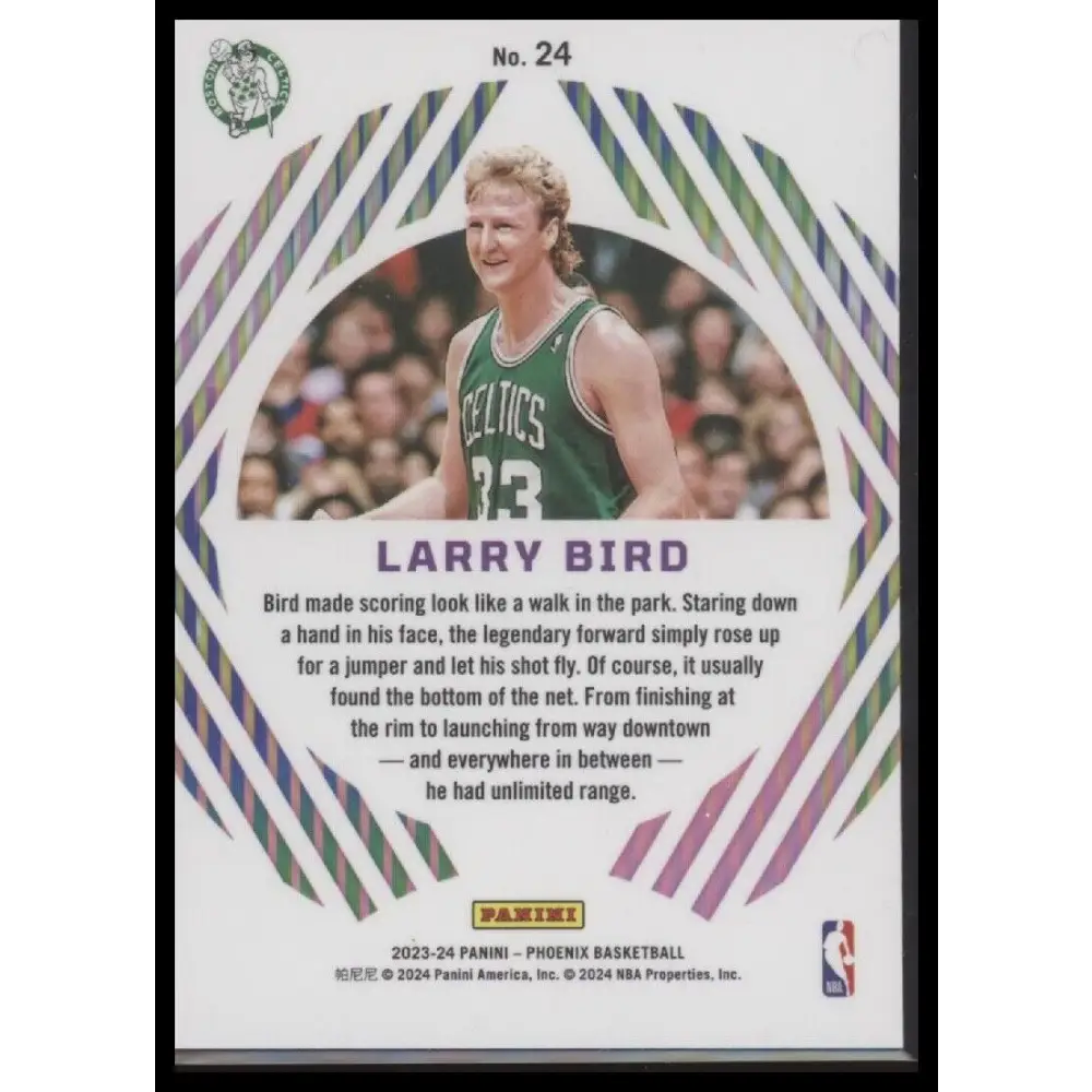 2023-24 Panini Phoenix #24 Larry Bird Mystique
