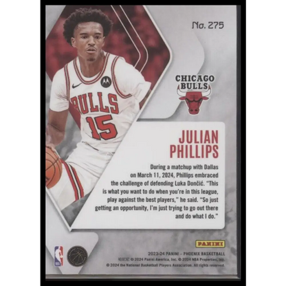 2023-24 Panini Phoenix #275 Julian Phillips