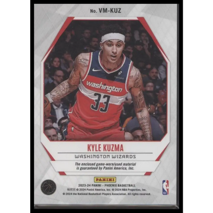 2023-24 Panini Phoenix #VM-KUZ Kyle Kuzma Veteran Materials