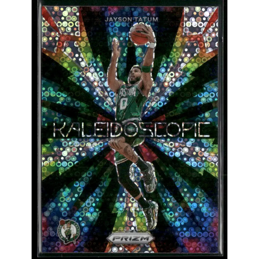 2023-24 Panini Prizm #1 Jayson Tatum Kaleidoscopic Prizms Fast Break
