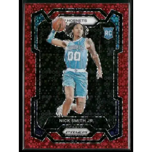 2023-24 Panini Prizm #135 Nick Smith Jr. Prizms Fast Break Red #/100