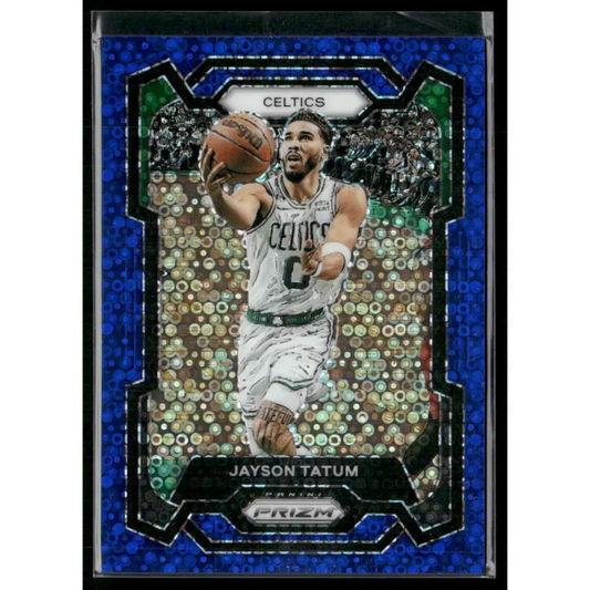 2023-24 Panini Prizm #2 Jayson Tatum Prizms Fast Break Blue #/150