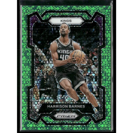 2023-24 Panini Prizm #221 Harrison Barnes Prizms Fast Break Neon Green #/5