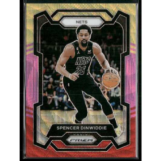 2023-24 Panini Prizm #84 Spencer Dinwiddie Prizms Multi Wave #/88
