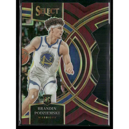 2023-24 Panini Select #104 Brandin Podziemski Maroon Prizms #/175