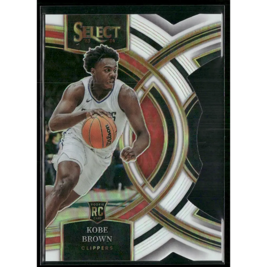 2023-24 Panini Select #110 Kobe Brown White Prizms #/149