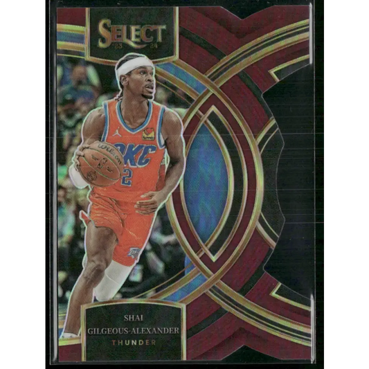 2023-24 Panini Select #144 Shai Gilgeous-Alexander Maroon Prizms #/175