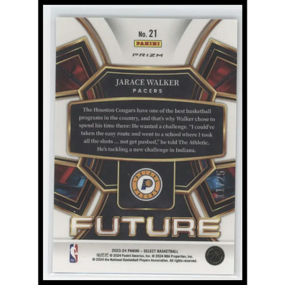 2023-24 Panini Select #21 Jarace Walker Select Future Tie-Dye Prizms #/25