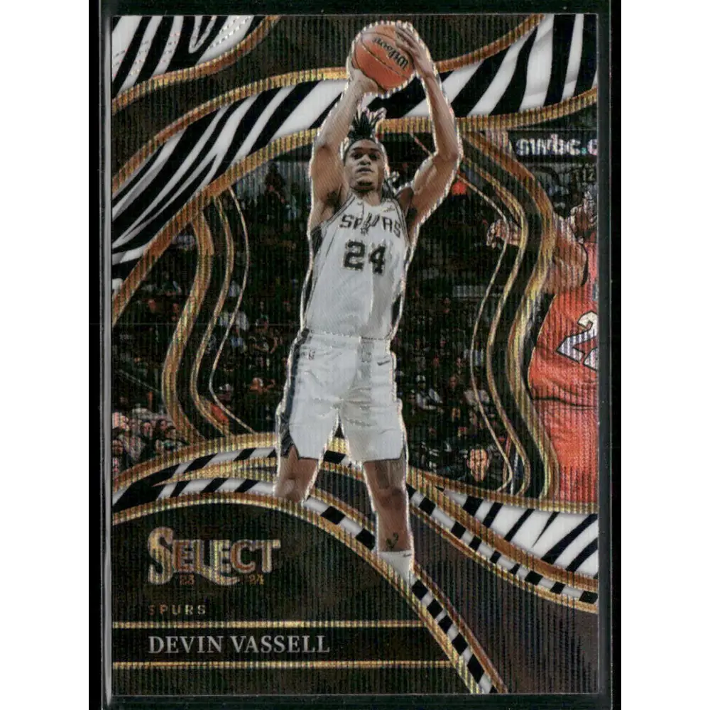 2023-24 Panini Select #248 Devin Vassell Zebra Prizms