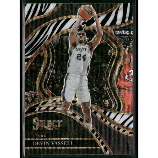 2023-24 Panini Select #248 Devin Vassell Zebra Prizms