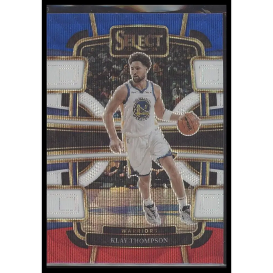 2023-24 Panini Select #3 Klay Thompson Tri-Color Prizms