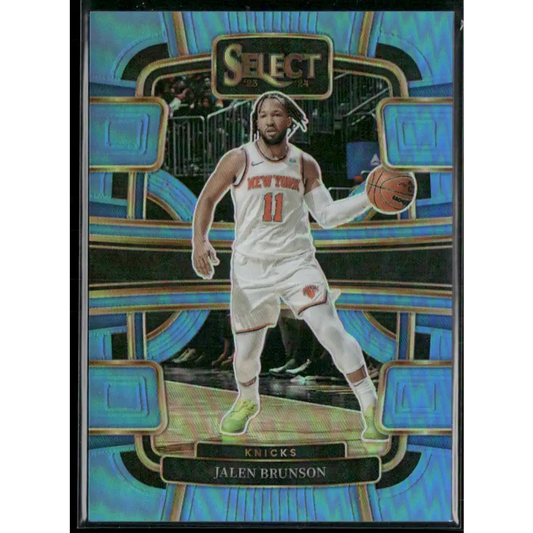 2023-24 Panini Select #7 Jalen Brunson Light Blue Prizms #/299