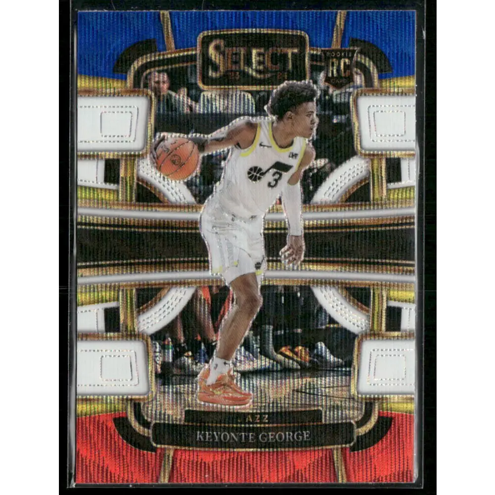 2023-24 Panini Select #75 Keyonte George Tri-Color Prizms