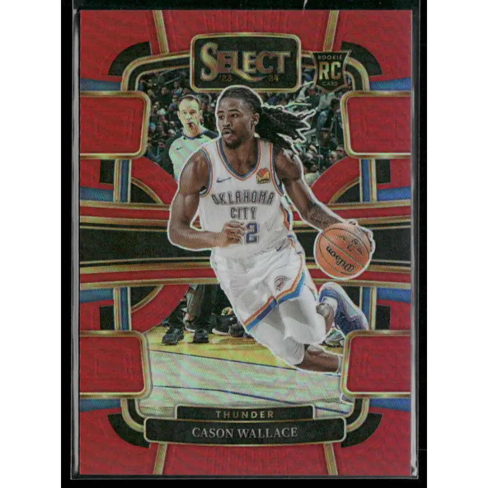 2023-24 Panini Select #88 Cason Wallace Red Prizms #/199