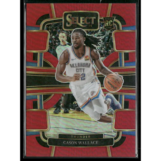2023-24 Panini Select #88 Cason Wallace Red Prizms #/199