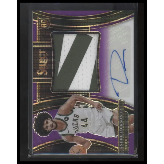 2023-24 Panini Select Andre Jackson Jr. Rookie Patch Auto - /15