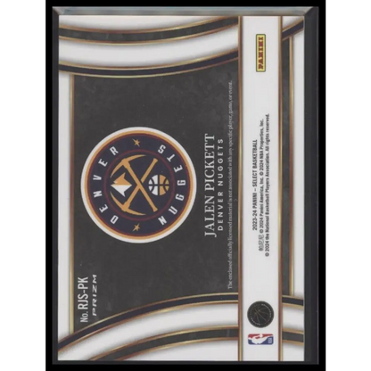 2023-24 Panini Select #RJS-PK Jalen Pickett Jumbo Rookie Swatches