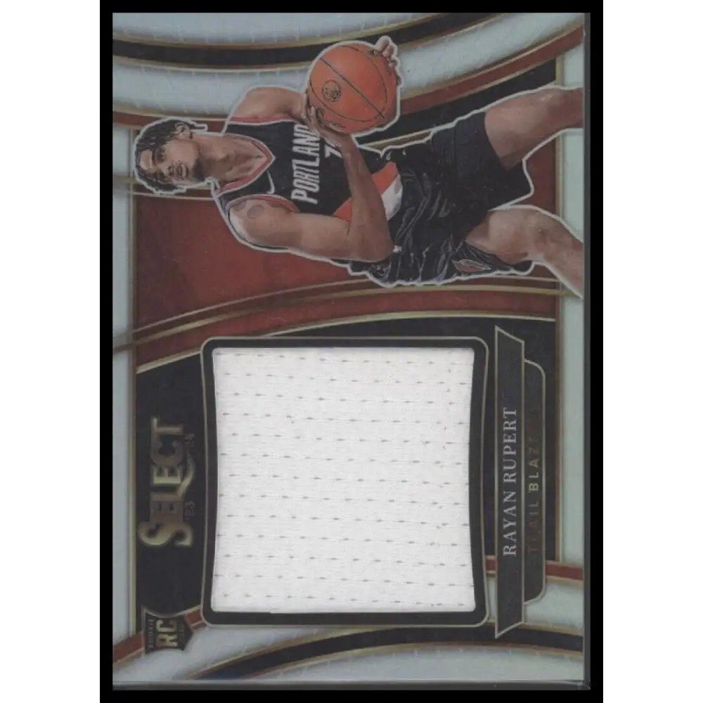 2023-24 Panini Select #RJS-RR Rayan Rupert Jumbo Rookie Swatches