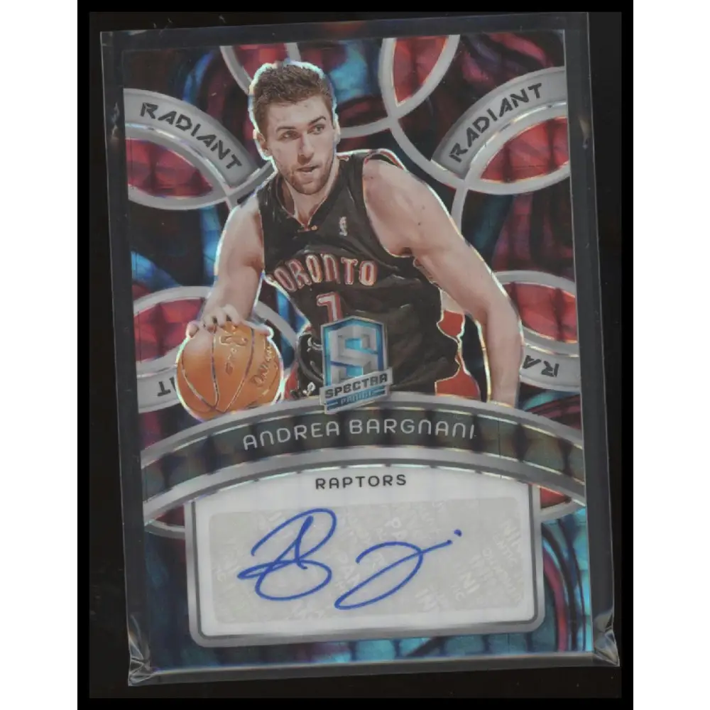 2023-24 Panini Spectra Andrea Bargnani Radiant Signatures Interstellar #/75