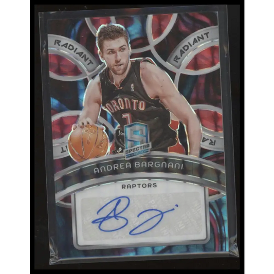 2023-24 Panini Spectra Andrea Bargnani Radiant Signatures Interstellar #/75