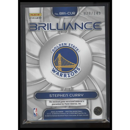 2023-24 Panini Spectra #BRI-CUR Stephen Curry Brilliance #/149