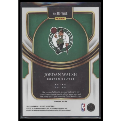 2023-24 Select #RJ-WAL Jordan Walsh Rookie Jersey Autographs Purple Prizms #/99