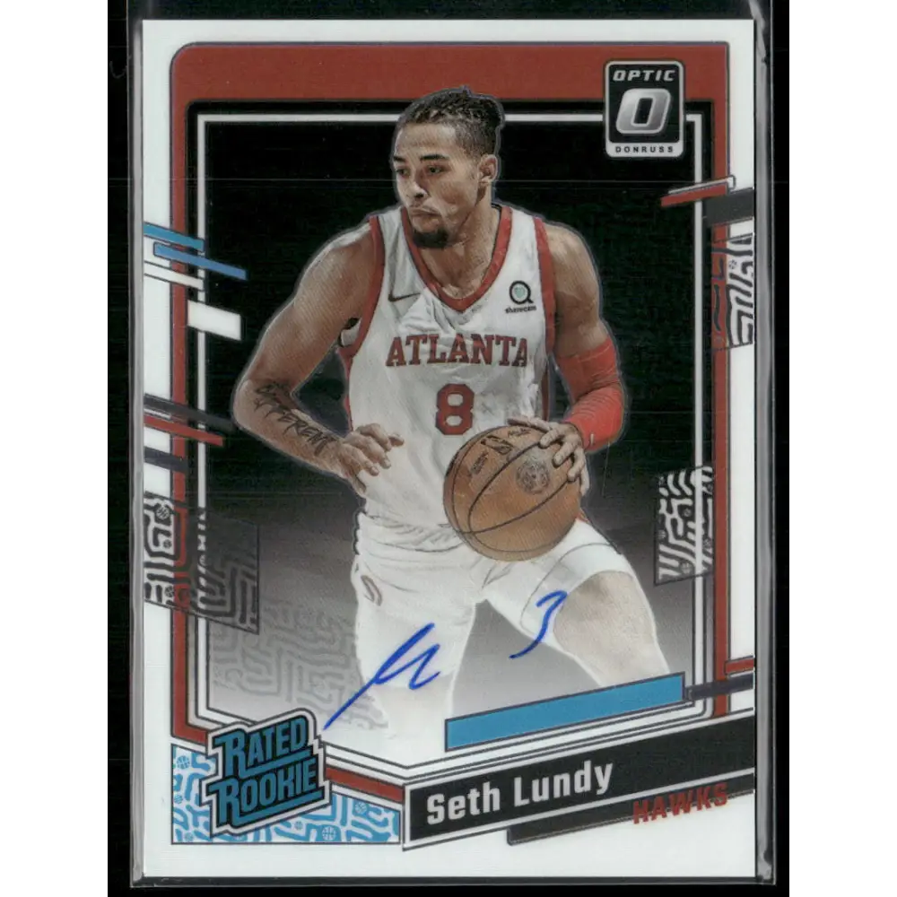 2023-24 Seth Lundy Optic Basketball Autograph