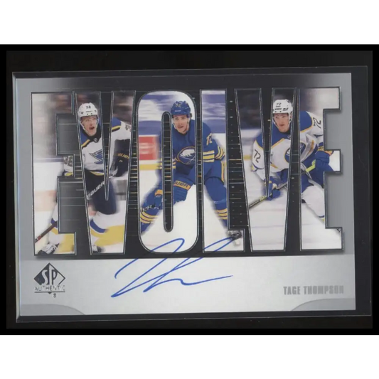 2023-24 SP Authentic #E-TT Tage Thompson Evolve Autographs