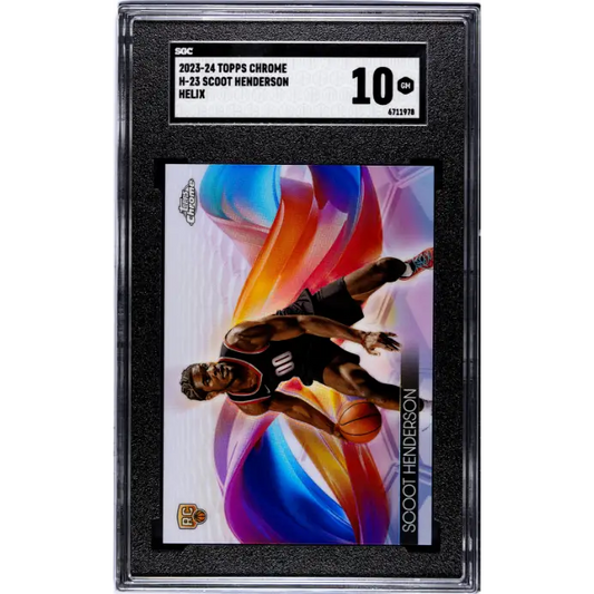 2023-24 Topps Chrome #H-23 Scoot Henderson Helix SGC 10