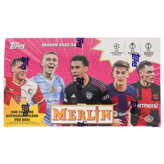 2023/24 Topps Chrome Merlin UEFA Club Competitions Soccer Hobby Box