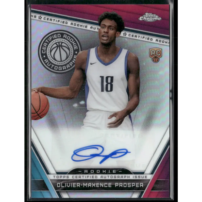 2023-24 Topps Chrome Olivier-Maxence Prosper Certified Rookie Autographs