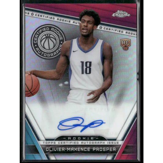 2023-24 Topps Chrome Olivier-Maxence Prosper Certified Rookie Autographs