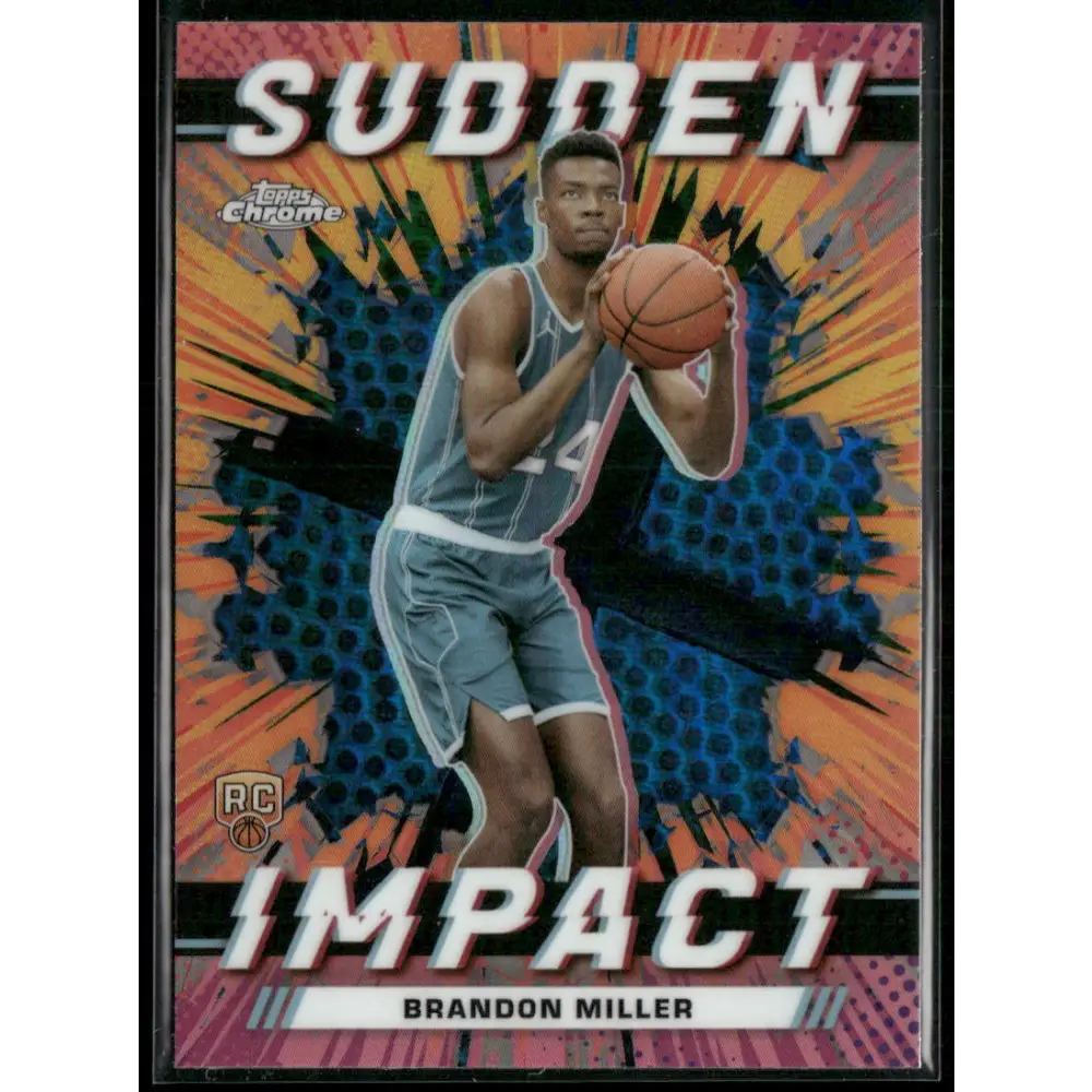 2023-24 Topps Chrome #SI-2 Brandon Miller Sudden Impact Refractor Blue