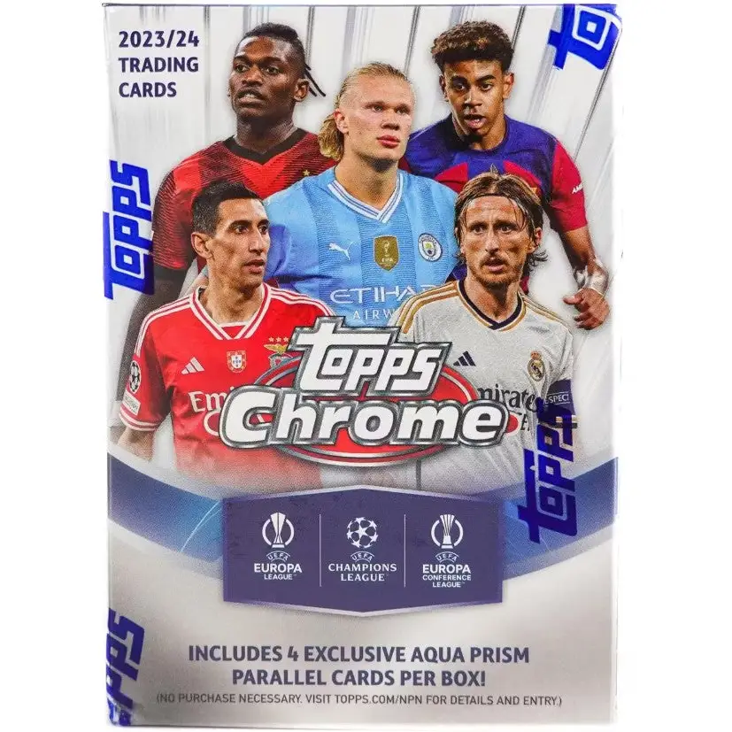 2023/24 Topps Chrome UEFA Club Competitions Soccer 7-Pack Blaster Box