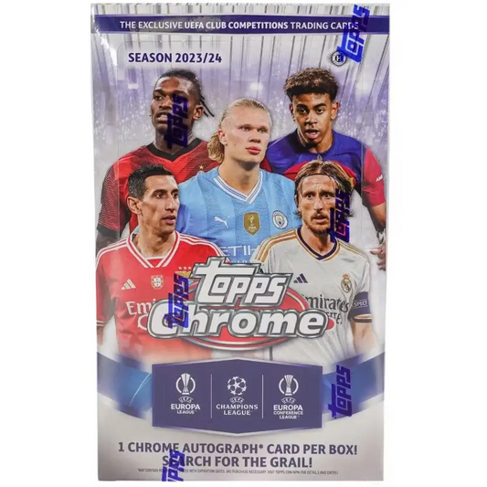 2023/24 Topps Chrome UEFA Club Competitions Soccer Hobby Box