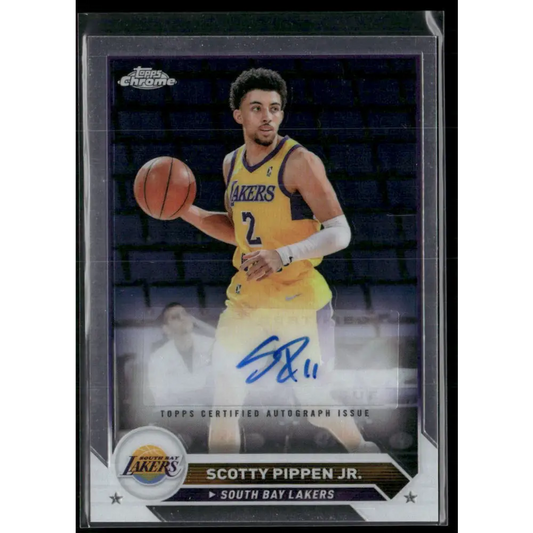 2023-24 Topps G-League #AC-SP Scotty Pippen Jr. League - Chrome Autographs