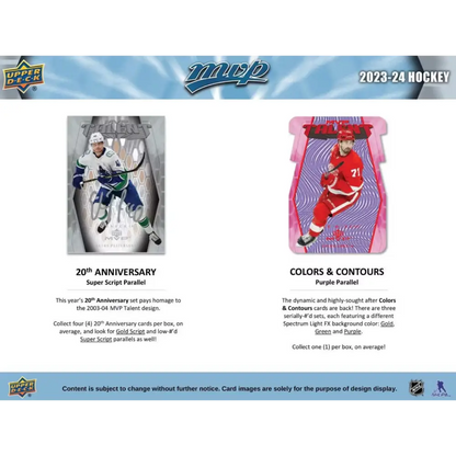 2023/24 Upper Deck MVP Hockey Hobby Box