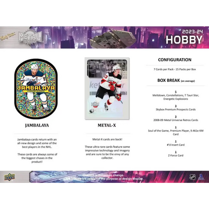 2023/24 Upper Deck Skybox Metal Universe Hockey Hobby Box