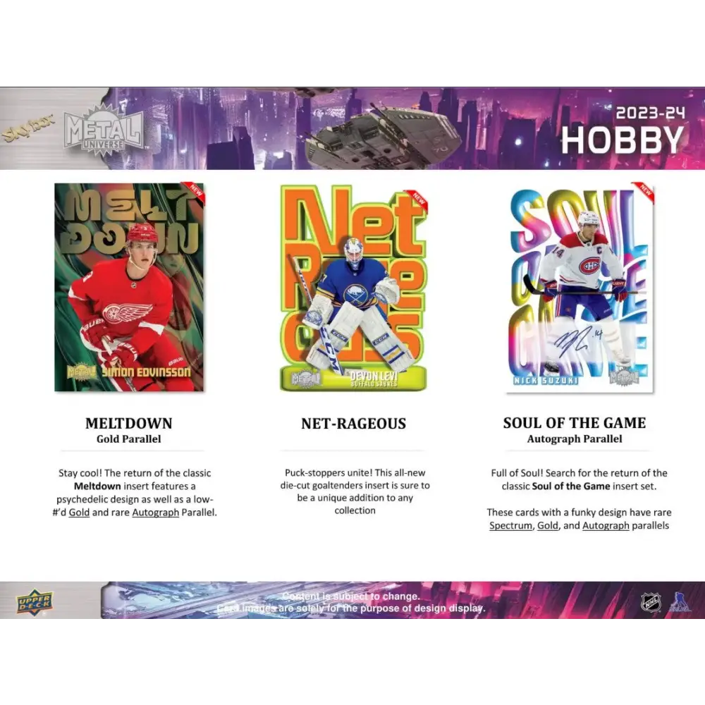 2023/24 Upper Deck Skybox Metal Universe Hockey Hobby Box