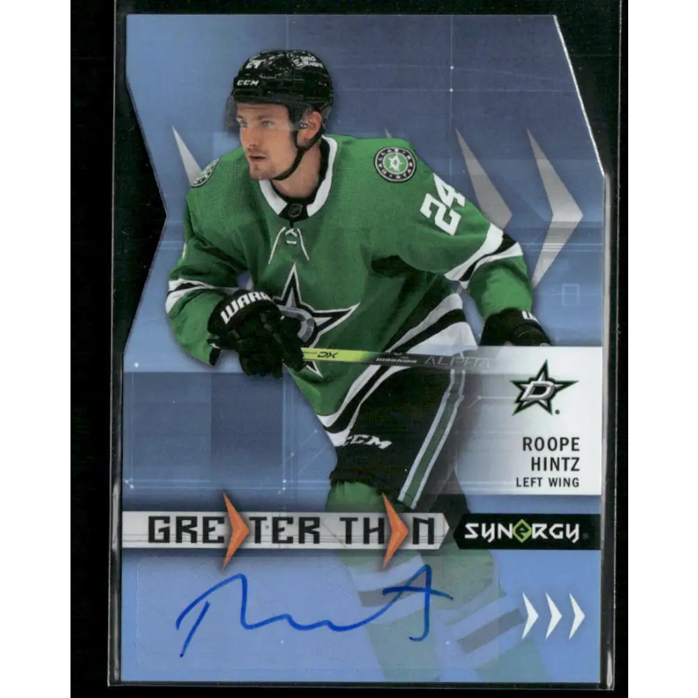 2023-24 Upper Deck Synergy #GT-RH Roope Hintz Greater Than Signatures